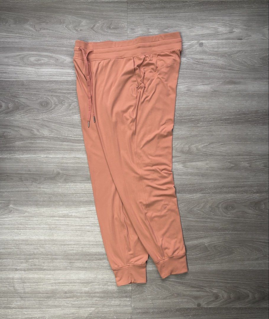 Lululemon Align High-Rise Jogger Pink Peony (Category: Activewear) located in Pagadian. Submitted by afterwearph (Listing ID 1469251817, Image 1). Description: Lululemon Align high-rise jogger pants in pink peony. Buttery soft Nulu fabric, incredibly comfortable for lounging or workouts. Drawstring waistband, side slip pockets, tapered leg with banded cuffs. Iconic silver-toned metal logo aglets on drawstrings and subtle tonal logo on lower leg. 