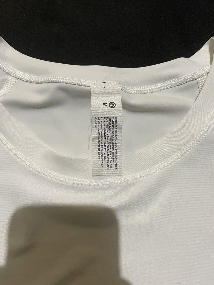 Lululemon athletic shirts (Category: Activewear) located in Bocaue. Submitted by mosthighcollective (Listing ID 1469161979, Image 3). Description: Lululemon athletic shirts Size: M on tag Dimes: 20.5 width 24 length Excellent condition No issue 700 only Dm me to purchase 📥.
