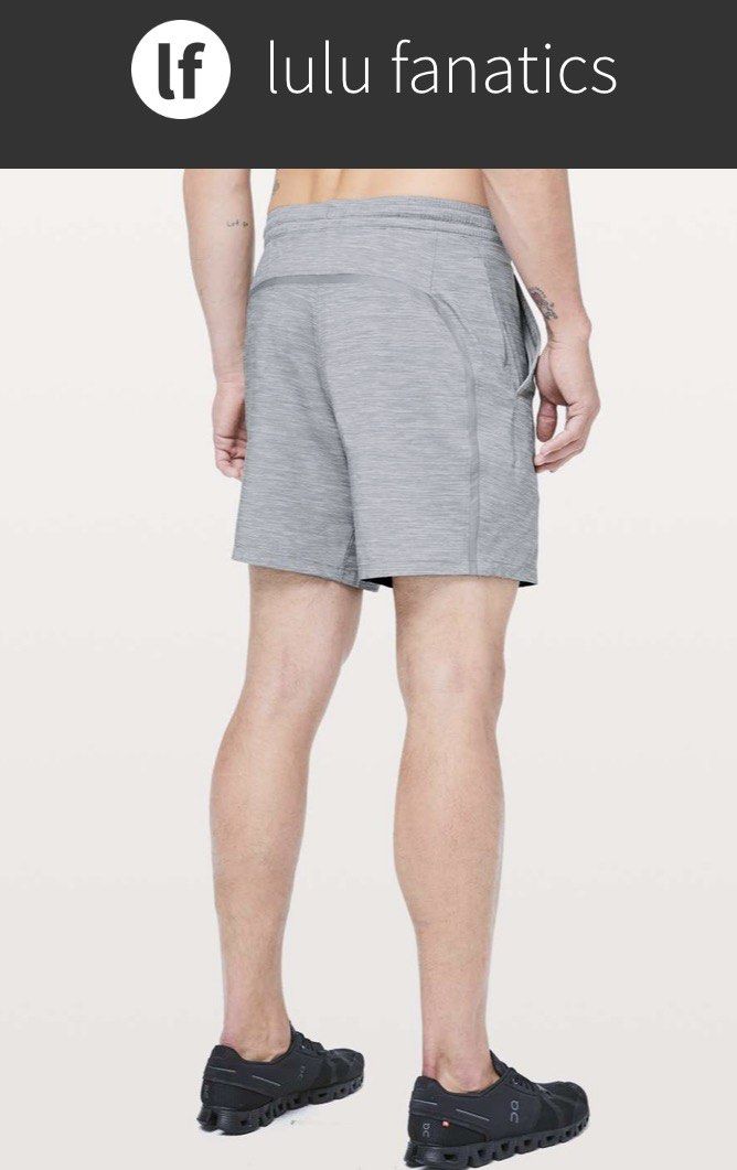 Lululemon Pace Breaker Short *Linerless 7" dot xl (Category: Activewear) located in Iba. Submitted by xooperfindslb (Listing ID 1469207279, Image 2). Description: Lululemon Pace Breaker Short *Linerless 7” Dot xl Color: Heather Allover Sea Salt Light Cast Meron minor imperfection sa logo(see last pic) Needs wash.