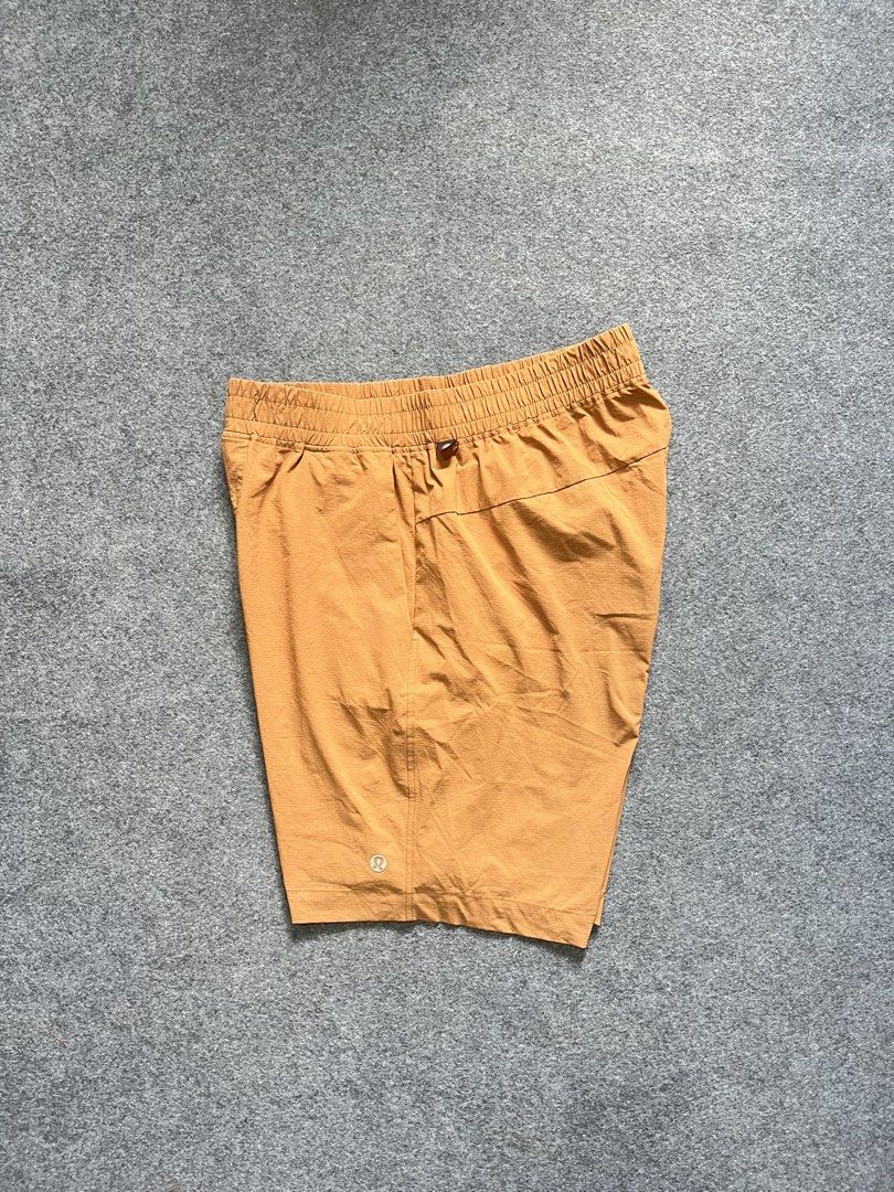 Lululemon woven short (Category: Shorts) located in Lapu Lapu. Submitted by jhonrener41426 (Listing ID 1469212288, Image 2). Description: Size 29 to 34 stretchable Length-19 Leg opening-11 Excellent condition Color rate 9.8/10 Authentic Issue none Cut tags .