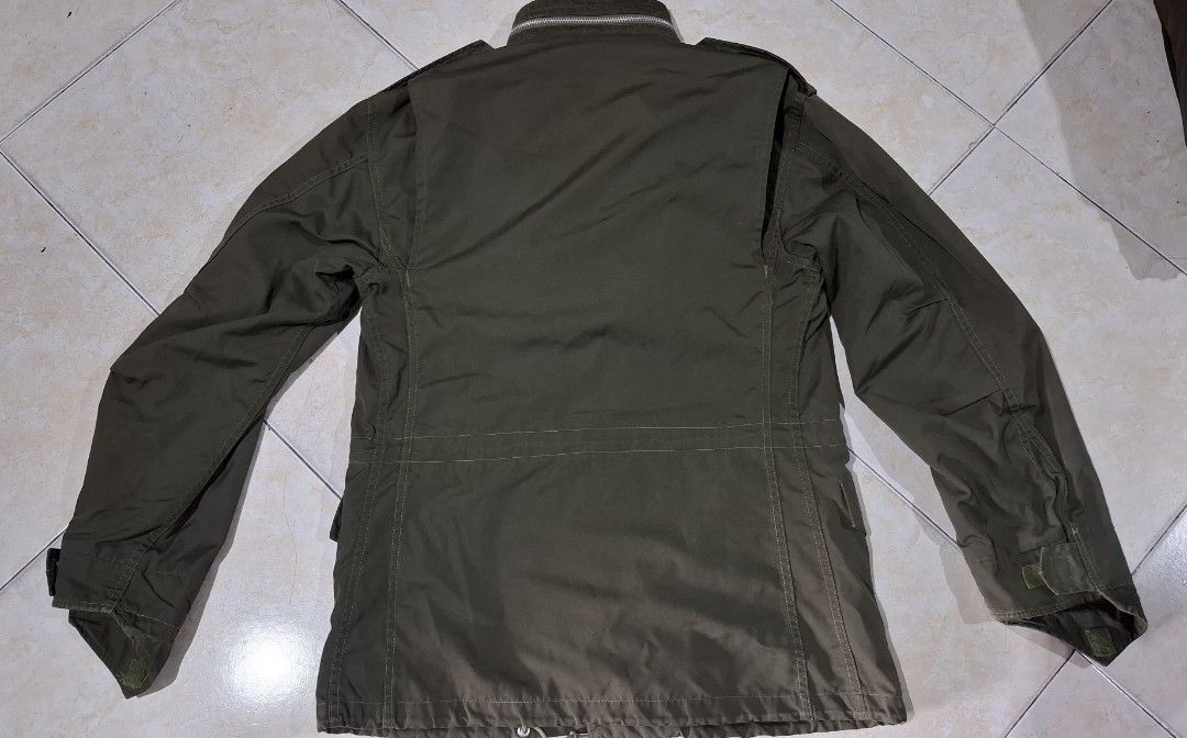 M-65 field jacket (Category: Coats, Jackets and Outerwear) located in Baguio. Submitted by thriftrot (Listing ID 1469232621, Image 3). Description: M65 field jacket Reproduced by houston In very good condition No issue Size 38/small L28 W20.5 Loc baguio Add shipping fee .