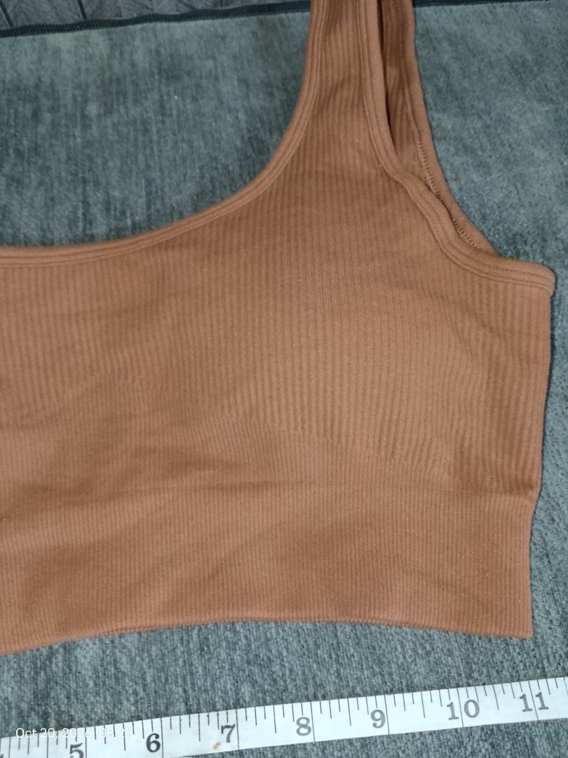 M: Brown ribbed padded bra (Category: Undergarments & Loungewear) located in Manila. Submitted by truecrystal-1407 (Listing ID 1469163413, Image 2). Description: .