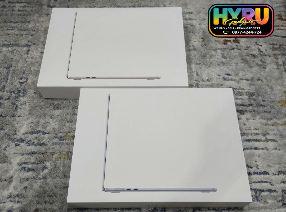 Macbook Air 13 M5 512GB (Category: Laptops & Notebooks) located in Malabon City. Submitted by hyrugadgets (Listing ID 1469217916, Image 1). Description: Macbook Air 13 M5 16GB / 512GB Storage Color: Skyblue / Starlight Brandnew Sealed Unit Price: P.77,990 Loc: Malabon Pin: Hyru Gadgets.