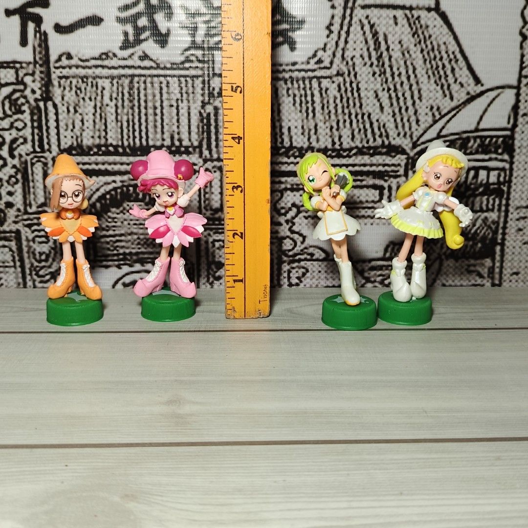 Magical DoReMi collectable figure Set (Category: Action & Battle Toys) located in Iloilo. Submitted by quistor (Listing ID 1469317663, Image 2). Description: Product Features: Magical DoReMi Collectable Figure Set Color: as the picture shows Size: 4 inches - see Ruler in inches for size comparison Condition: Japan Surplus, Authentic, No box, Replace Base Stand Only, selling as is. Package Content: 1set Notes: Due to the light and screen setting d