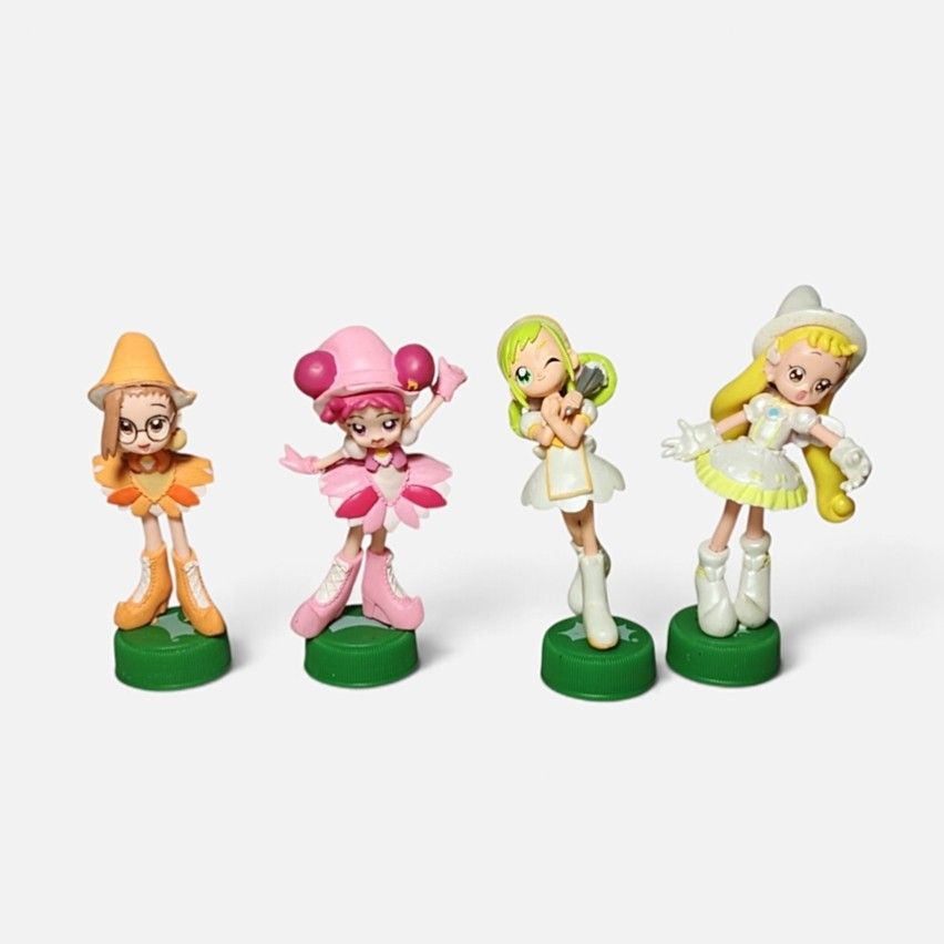 Magical DoReMi collectable figure Set (Category: Action & Battle Toys) located in Iloilo. Submitted by quistor (Listing ID 1469317663, Image 1). Description: Product Features: Magical DoReMi Collectable Figure Set Color: as the picture shows Size: 4 inches - see Ruler in inches for size comparison Condition: Japan Surplus, Authentic, No box, Replace Base Stand Only, selling as is. Package Content: 1set Notes: Due to the light and screen setting d