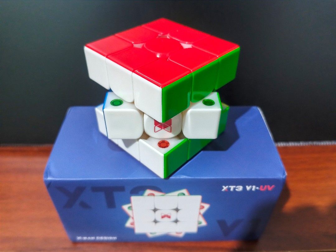 Magnetic Speedcube [XT3 V1 Pioneer] (Category: Board Games & Puzzles) located in Malabon City. Submitted by frgenesis (Listing ID 1466463298, Image 1). Description: QiYi X-Man Xt3 V1 Pioneer UV (Highest Variant) - Complete w/ box and accessories - Less than 50 solves Rfs: Need funds.