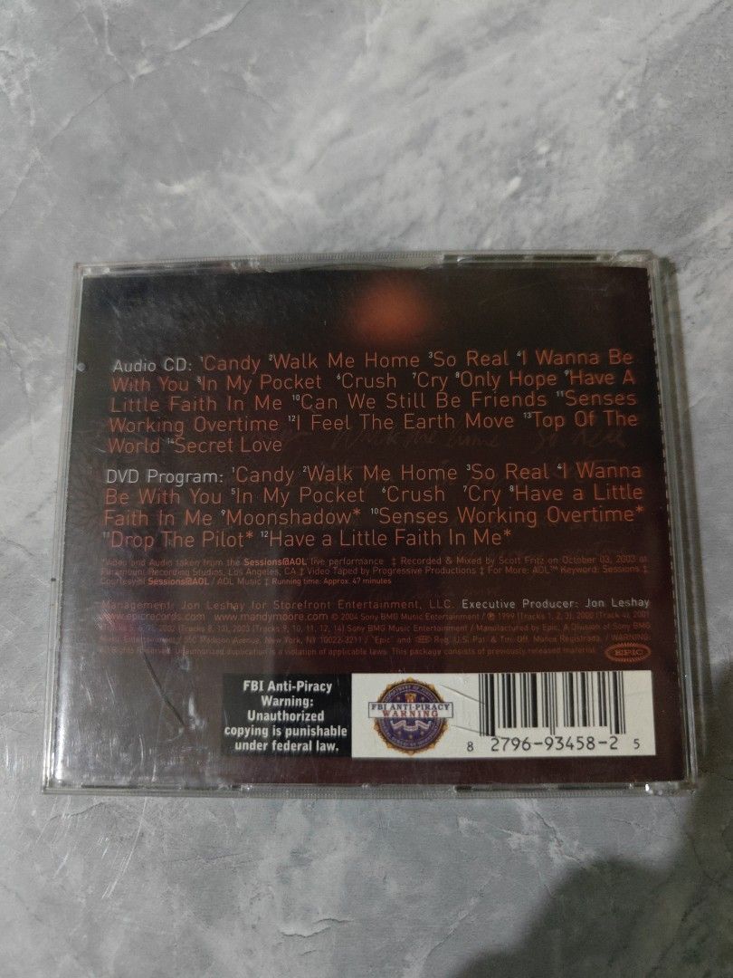 MANDY MOORE- THE BEST OF (CD DVD) (Category: CDs & DVDs) located in Manila. Submitted by musiccdshopnew (Listing ID 1469183035, Image 2). Description: .