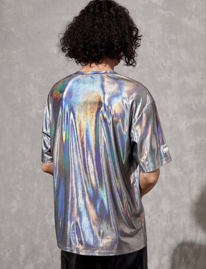 MANFINITY Holographic Shirt (Category: Tshirts & Polo Shirts ) located in Las Pinas. Submitted by sellerkjb (Listing ID 1469380544, Image 2). Description: BRAND NEW SMALL ON TAG 23 x 26 inches LAS PINAS CITY.