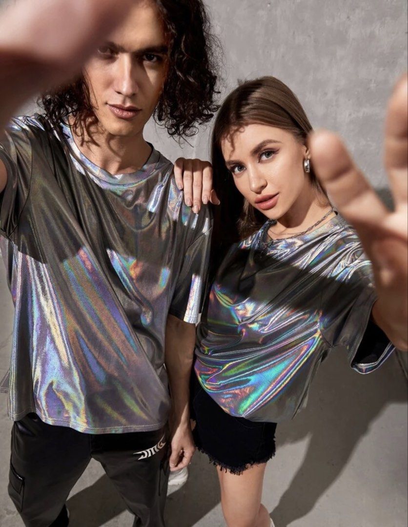 MANFINITY Holographic Shirt (Category: Tshirts & Polo Shirts ) located in Las Pinas. Submitted by sellerkjb (Listing ID 1469380544, Image 3). Description: BRAND NEW SMALL ON TAG 23 x 26 inches LAS PINAS CITY.