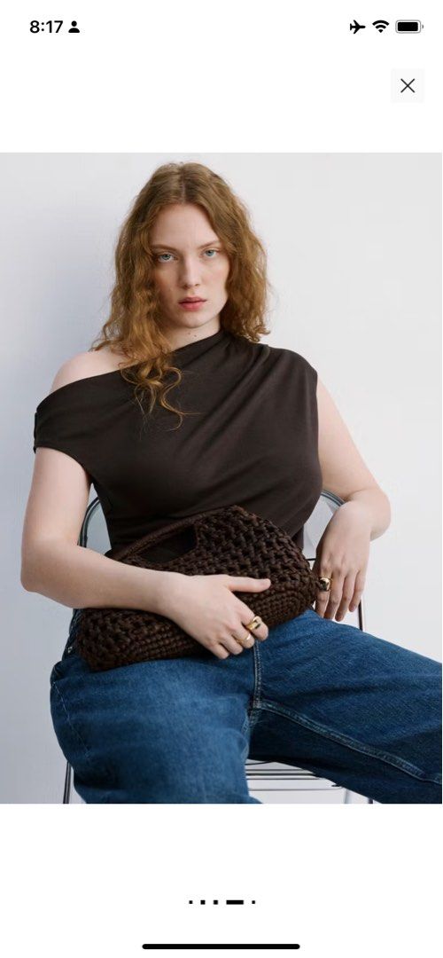 Mango brown asymmetrical top (Category: Blouses) located in Koronadal. Submitted by gstyledforless (Listing ID 1469284378, Image 1). Description: Fits medium .