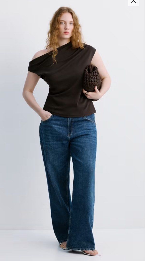 Mango brown asymmetrical top (Category: Blouses) located in Koronadal. Submitted by gstyledforless (Listing ID 1469284378, Image 2). Description: Fits medium .
