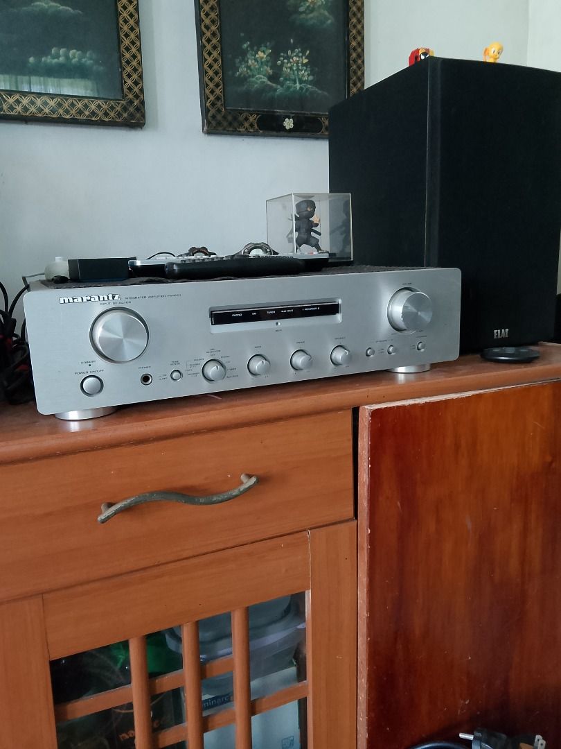 Marantz PM4001 + ELAC DEBUT B6 (Category: Soundbars, Speakers & Amplifiers) located in Paranaque City. Submitted by kenneth.hernandez (Listing ID 1469216277, Image 2). Description: >>Marantz PM 4001 >First owner >Bought from Modern Lifestyle - KSA >comes with original remote >in very good condition >>ELAC Debut B6 >First owner >Bought from ELAC Local Distro >in very good condition +++Speaker cable - #14 (oxygen-free) >2 x 4M >with Nakamichi banan