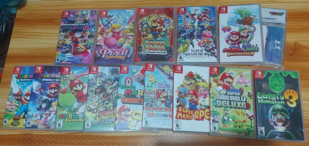 Mario games Nintendo switch (Category: Nintendo) located in Quezon City. Submitted by appleusermarioz (Listing ID 1469238720, Image 1). Description: For Sale Only No swap Pls fixed priced Non negotiable USED mario games MARIO vs DONKEY KONG - 1,800 MARIO STRIKERS battle league - 1,900 MARIO GOLF Super Rush - 1,700 MARIO + RABBIDS SPARK OF HOPE - 1,300 MARIO + RABBIDS KINGDOM BATTLE1,400 LUIGI MANSION 3 - 1,800 NEW SUPER MARIO BROS U DELUXE-1,800 