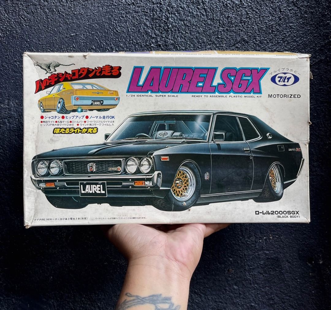 Marui Laurel SGX 1/24 Scale Motorized Model Kit 💨 (Category: Gundam & Model Kits) located in Cavite. Submitted by toymayhem (Listing ID 1469170763, Image 1). Description: Marui Laurel SGX 1/24 Scale Motorized Model Kit 💨 ⚠️Note: All parts were originally sealed when I received them, but I opened everything to carefully inspect and check the parts. Based on my inspection, the chassis appears to be complete. Chassis checklist, based on what we ca