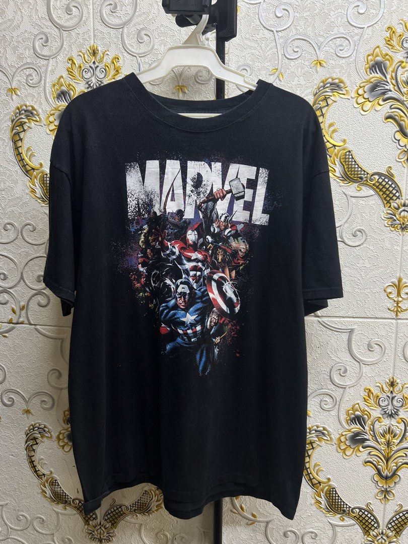 Marvel Avengers Graphic Black T-Shirt (Category: Tshirts & Polo Shirts ) located in Manila. Submitted by irenekaren57943 (Listing ID 1469165412, Image 1). Description: 𒊹︎ Marvel Avengers Graphic Black T-Shirt ➤ 𝟐𝟑.𝟓 𝐖 | 𝟑𝟎 𝐋 (𝐌-𝐋) ➤ 𝟗.𝟓 | 𝐄𝐱𝐜𝐞𝐥𝐥𝐞𝐧𝐭 ➤ 𝐍𝐨 𝐈𝐬𝐬𝐮𝐞 .