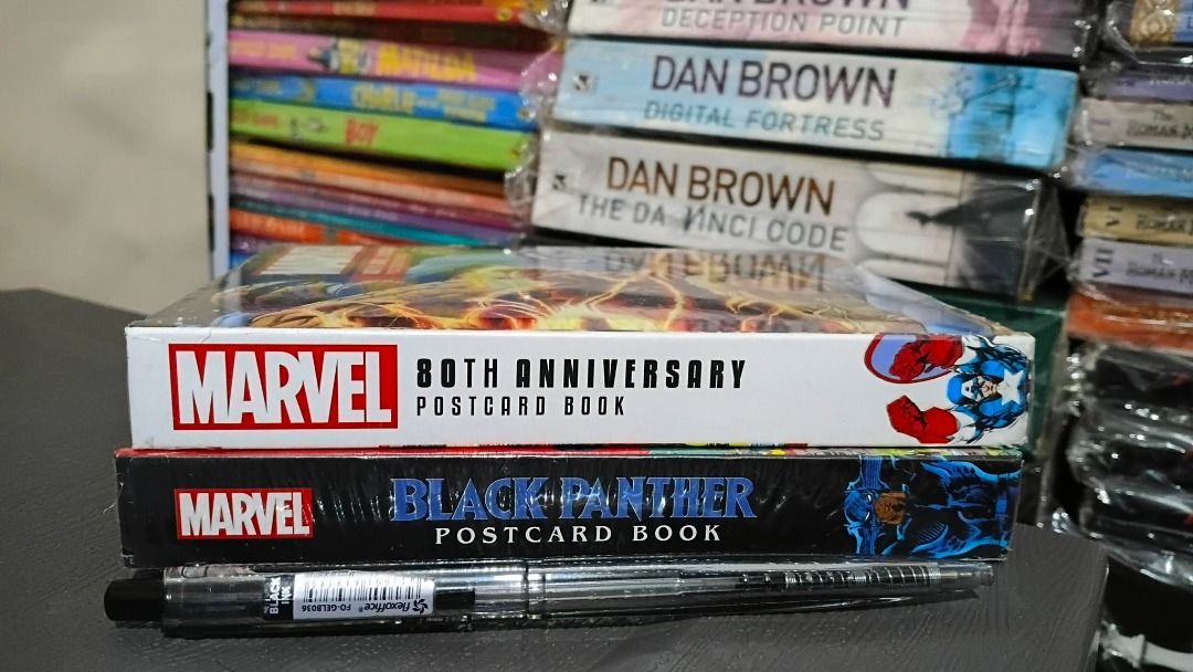 MARVEL POSTCARD BOOK BUNDLE (2 BOOKS) (Category: Comics & Manga) located in Cagayan de Oro. Submitted by crome2024 (Listing ID 1469191137, Image 2). Description: ✅ PHP 380 (BUNDLE); PHP 200 EACH.