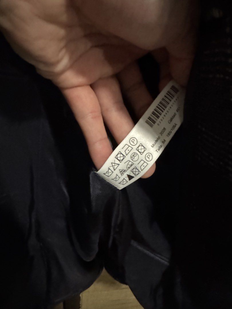 Massimo Dutti Soft Jacket Checked Blazer (Category: Coats, Jackets and Outerwear) located in Taguig. Submitted by dependingonvibe (Listing ID 1469277545, Image 3). Description: - Brand: Massimo Dutti - Style: Single-breasted soft jacket in a dark blue and grey check pattern - Material: Finest Italian fabric with full dark lining - Size: 54 / 185/100A - Features: Convenient inner pockets for essentials - Occasion: Ideal for formal events, office w
