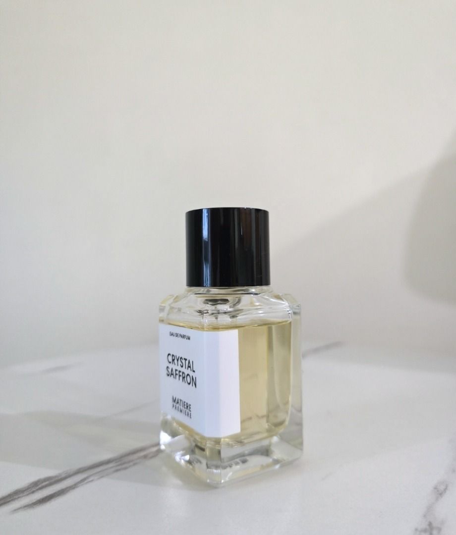 Matiere Premiere Crystal Saffron (Category: Fragrance & Deodorants) located in Taguig. Submitted by vhienparfumerie (Listing ID 1469228389, Image 2). Description: Matiere Premiere Crystal Saffron 50ml bottle, around 40ml left..