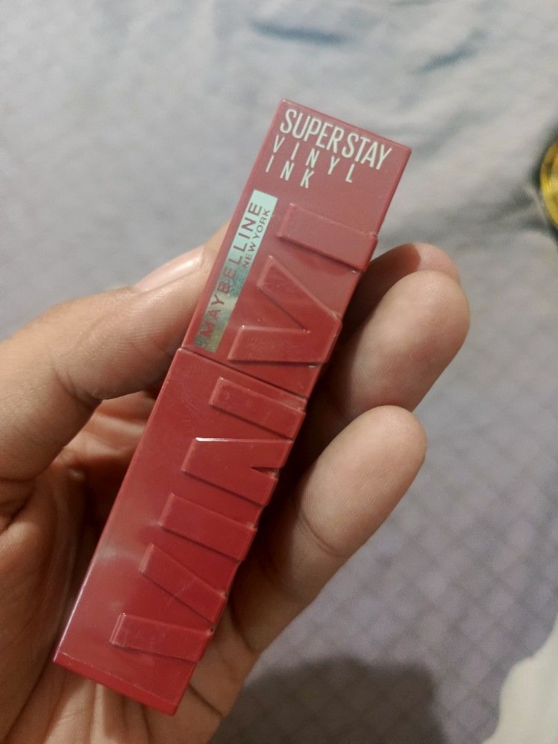 Maybelline Vinyl Ink Lippy (Category: Makeup) located in Malasiqui. Submitted by shop.bea (Listing ID 1469250969, Image 2). Description: -never been used rfs: decluttering :) for payment: gcash or maribank courier: j&t express buyer shoulders shipping. no cod :) .