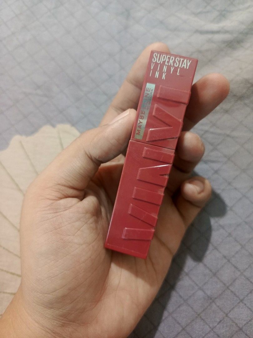 Maybelline Vinyl Ink Lippy (Category: Makeup) located in Malasiqui. Submitted by shop.bea (Listing ID 1469250969, Image 1). Description: -never been used rfs: decluttering :) for payment: gcash or maribank courier: j&t express buyer shoulders shipping. no cod :) .