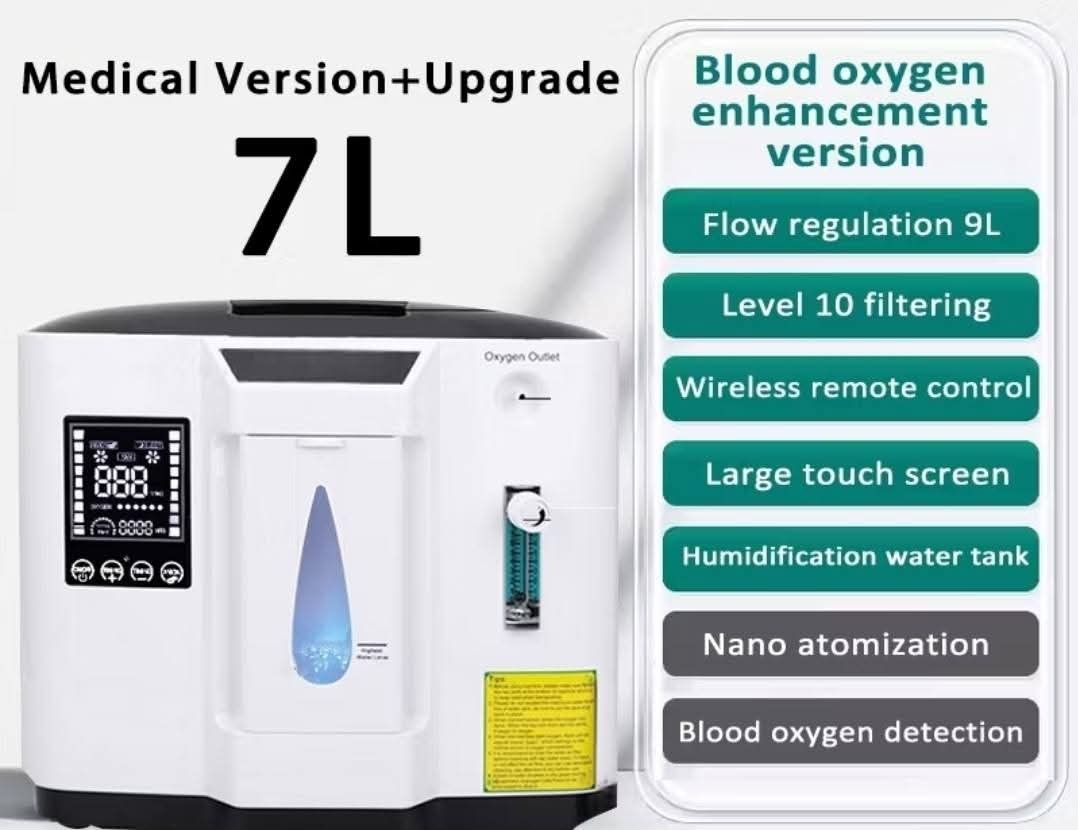 Medical Oxygen Concentrator (Category: Medical Supplies & Tools) located in Manila. Submitted by ashibambum_05 (Listing ID 1469201537, Image 2). Description: - GOOD AS NEW 1month lannng nagamit -Original Price 18k for sale po 8k NEGO - Blood oxygen enhancement version with flow regulation up to 9L - Advanced level 10 filtration system for clean oxygen - Convenient wireless remote control and large touch screen - Built-in humidification water tank