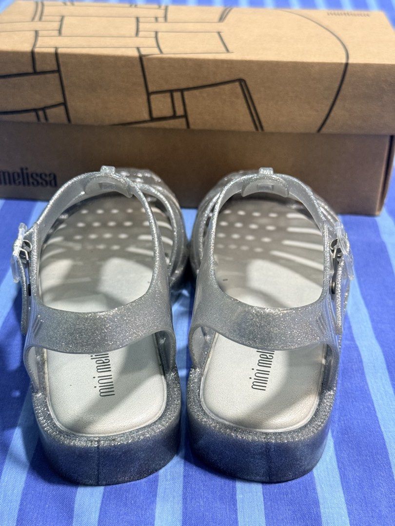 Melissa Possession Silver Kids Size 1 (Category: Babies & Kids Fashion) located in Pasig City. Submitted by cacishop (Listing ID 1469235438, Image 3). Description: With box.
