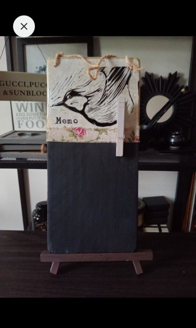 MEMO DECOUPAGE WOOD PLANK DECOR (Category: Wall Decor) located in Kawit. Submitted by gieclutter (Listing ID 1469278579, Image 1). Description: Flakers and joy reservers are 𝗻𝗼𝘁 𝗮𝗹𝗹𝗼𝘄𝗲𝗱 Actual photos, sized precisely Verify item's dimensions first All sales are final—no returns, exchanges, or refunds 𝗖𝗢𝗡𝗗𝗜𝗧𝗜𝗢𝗡: ・𝗔𝗦 𝗜𝗦 ・minor scratches, dents and paint chips 𝗟𝗢𝗖𝗔𝗧𝗜𝗢𝗡: Kawit, Cavite 𝗠𝗢𝗣: 𝗣𝗙/NO COD Item price + ₱�