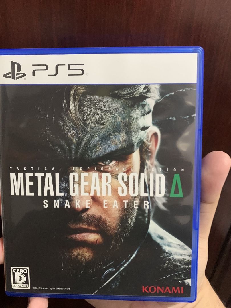 Metal Gear Solid Delta: Snake Eater for PS5 (Category: PlayStation) located in Manila. Submitted by matthew_lumibao (Listing ID 1469166555, Image 1). Description: - NOTE: JP region but has ENGLISH language. - NOTE: codes are unused. Meetup Location: - Balanga City, Bataan Shipping via: - J&T or Flash PM for more details..