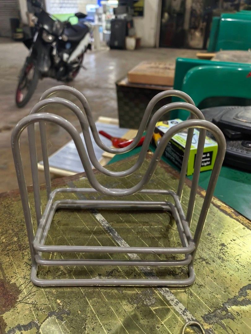 Metal Napkin / Letter Holder (Category: Other Kitchenware & Tableware) located in Cebu City. Submitted by dudes_villanueva (Listing ID 1469197244, Image 1). Description: Metal Napkin / Letter Holder Material: Metal Wire in good condition as is where is see all pics ​.