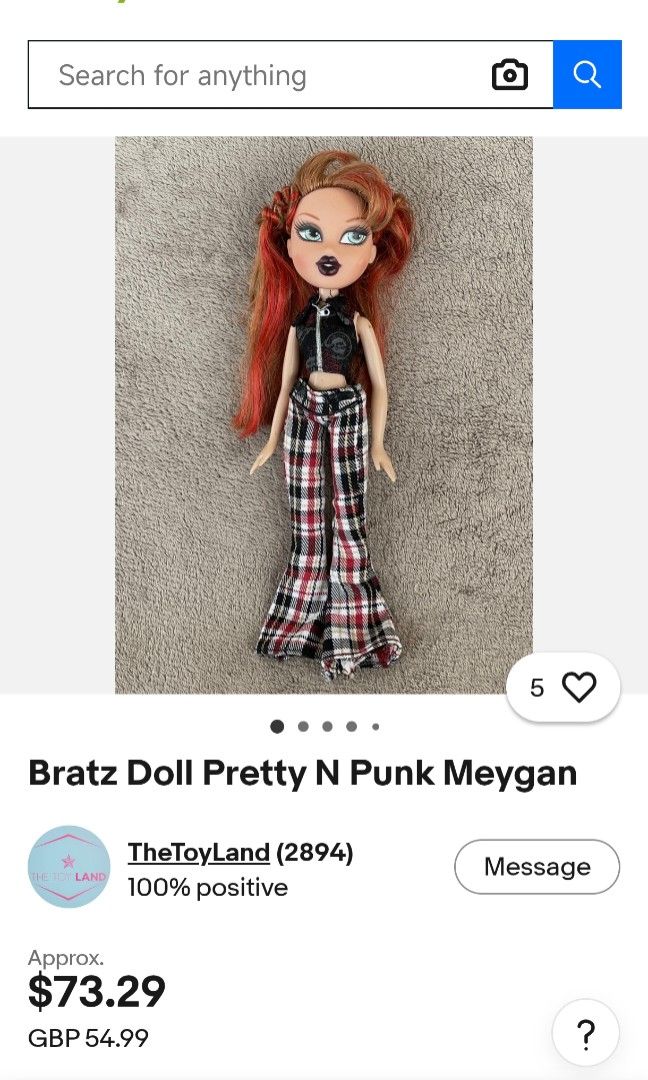 meygan bratz (Category: Plushies & Soft Toys) located in Imus. Submitted by phoebe.ph (Listing ID 1469161851, Image 3). Description: offer ka nalang sa price mahal sa ebay yan.