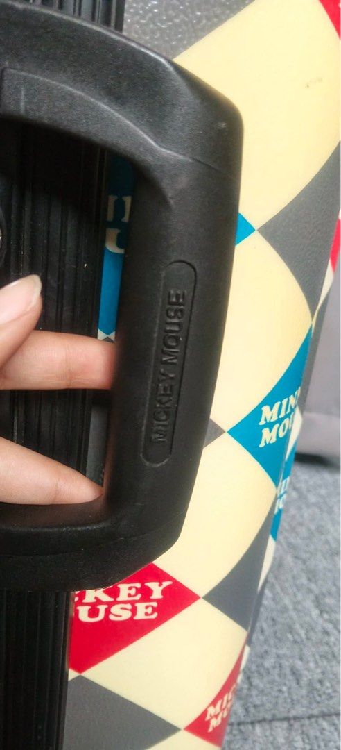 MICKEY MOUSE BY DISNEY MEDIUM SIZE (Category: Luggage) located in Manila. Submitted by chaychaii (Listing ID 1469193787, Image 3). Description: IMPORTED FROM JAPAN MICKEY MOUSE BY DISNEY MEDIUM SIZE 🔰 SECURITY KEY LOCK TSA APPROVED 🔰SMOOTH 360 DUAL ROTATION WHEELS 🔰TELESCOPIC PUSH HANDLE 🔰TOP AND SIDE HANDLE CARRIER 🔰WIDER SPACE SUITCASE WITH SUPPORT STRAP AND DIVIDER NO ISSUE‼️GOOD CONDITION MARK OF USAGE ONLY .