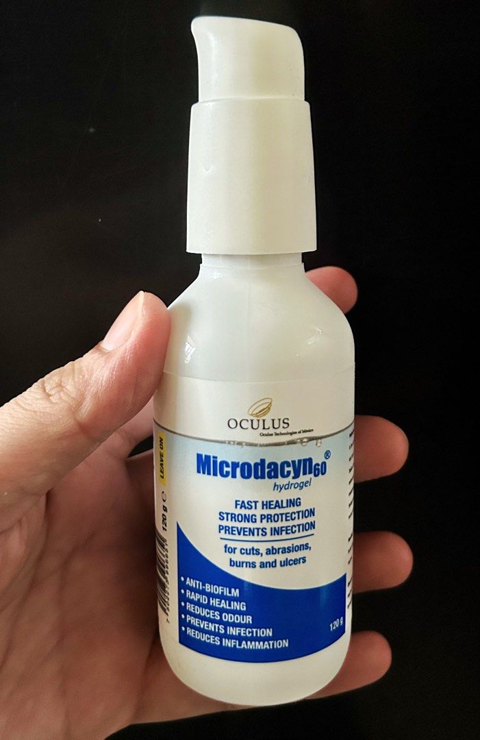 Microdacyn hydrogel (Category: Sanitizers & Disinfectants) located in Caloocan City. Submitted by thetidytreadph (Listing ID 1469178505, Image 2). Description: Used twice No box ED: Nov 2027.