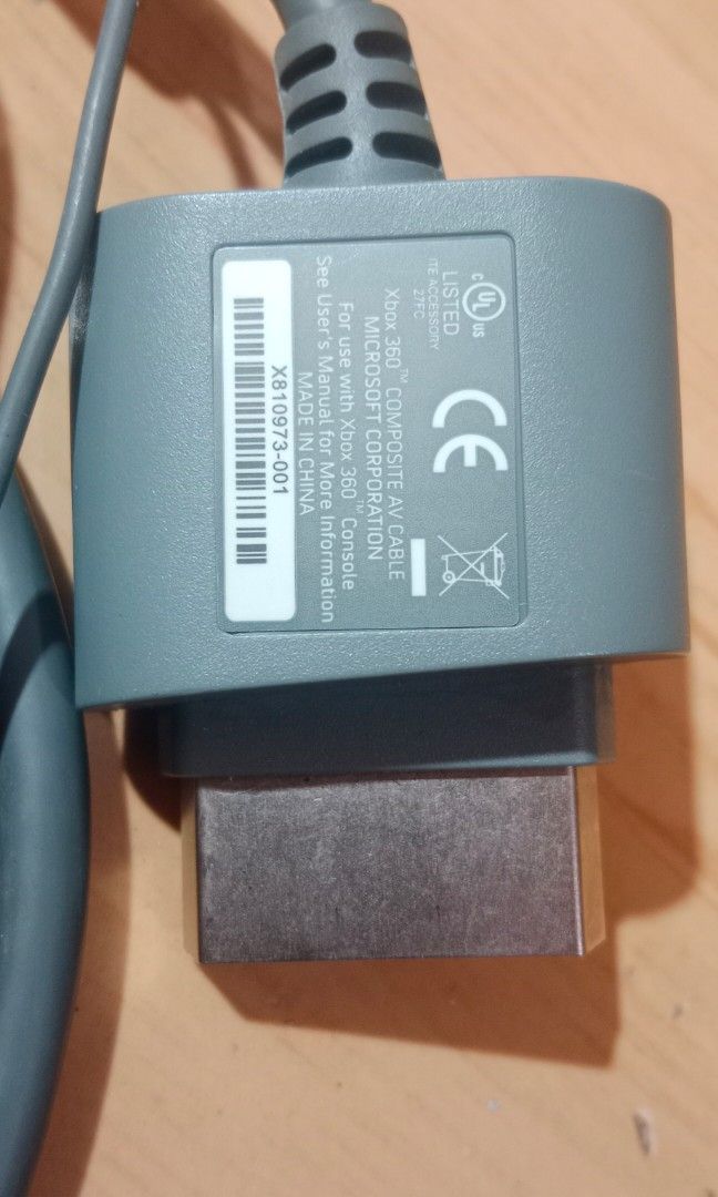 Microsoft Xbox 360 Composite AV Cable for sale (Category: Xbox) located in Bulacan. Submitted by Shoppe.Ups (Listing ID 1469288003, Image 3). Description: what you see is what you get meetups: guiguinto plaridel bulacan - J&T *(Payment First) - LBC COP/COD *(payment first for shipping fee only) -pickup / lalamove *mop: via gcash pm for interested.