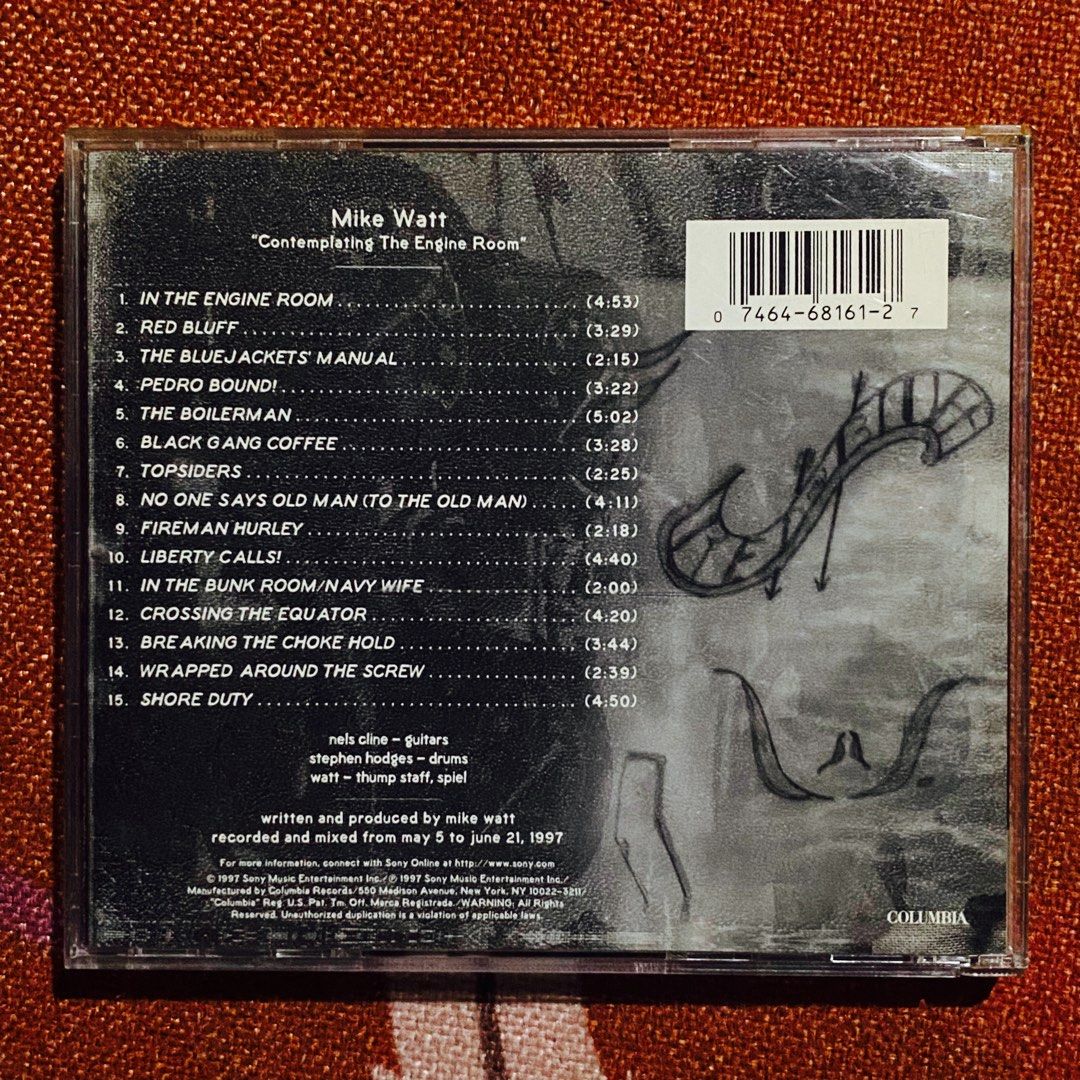 Mike Watt - Contemplating The Engine Room CD Album (Category: CDs & DVDs) located in Taguig. Submitted by znarfscriber (Listing ID 1469286008, Image 2). Description: Mike Watt Contemplating The Engine Room CD Album Made In The USA Columbia Records 1997 Cover: EX Media: MINT RFS: Decluttering/Need Funds .