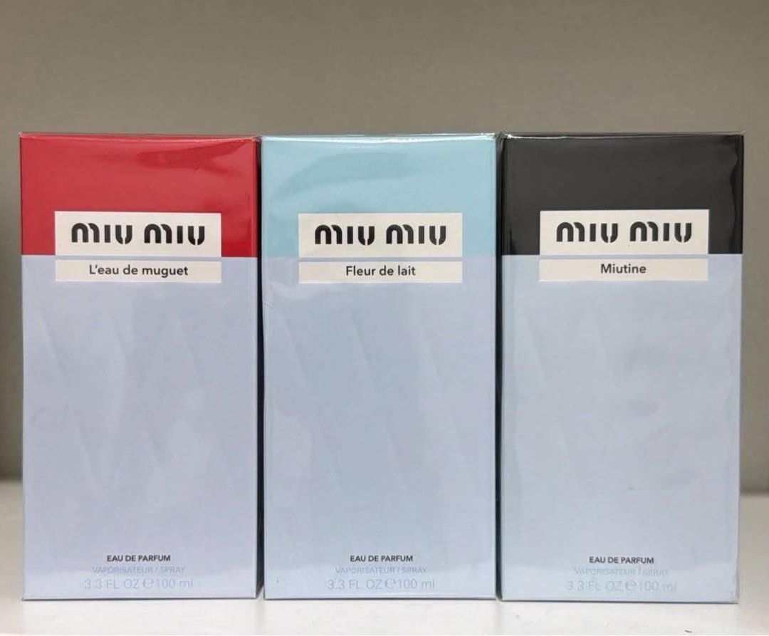Miu Miu 100ml - 100% Authentic (Category: Fragrance & Deodorants) located in Calamba. Submitted by mzbeautyfinds (Listing ID 1469235759, Image 1). Description: ‼️100% Guaranteed Authentic‼️ 💌 PM for more details .