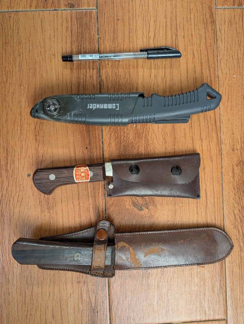 Mixed Knives (sold as set) (Category: Knives & Chopping Boards) located in Naga. Submitted by kenshin78 (Listing ID 1469322481, Image 1). Description: sold as set from Japan surplus.