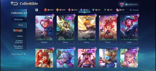 Mobile Legends Account with Rare Legend and Collector Skins ML account ...