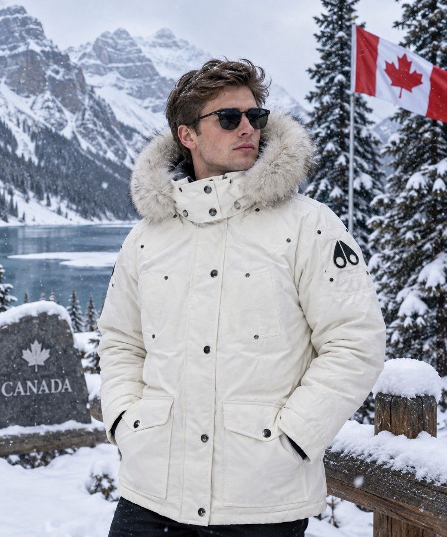 Moose Knuckles White Down Parka Jacket with Fur Hood (Category: Coats, Jackets and Outerwear) located in Baguio. Submitted by olandotdream (Listing ID 1469170174, Image 3). Description: - Authentic Moose Knuckles winter parka in clean white - Genuine fur trim on the hood for added warmth and style - Heavy down filling designed for freezing weather - Iconic metal logo on the sleeve - Multiple front pockets for convenience - Secure zip closure with