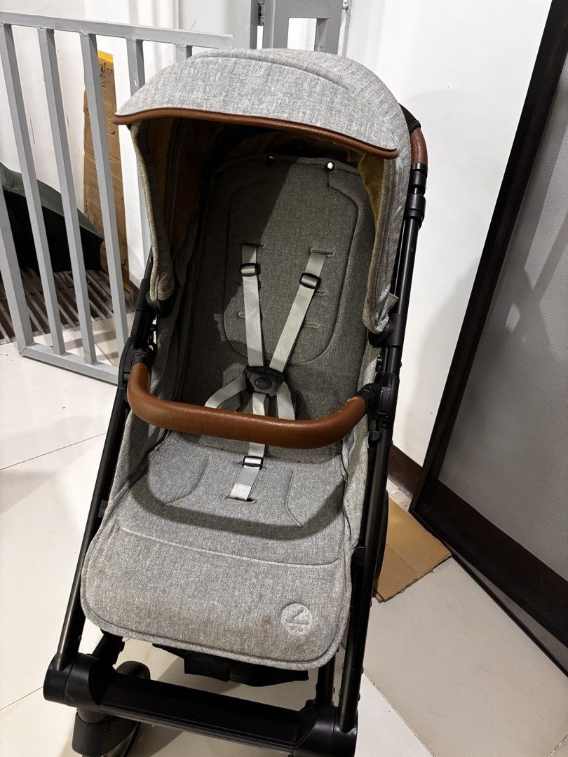 Mutsy Nexo Grey Baby Stroller (Category: Strollers) located in Rodriguez. Submitted by anjloving (Listing ID 1469268682, Image 2). Description: - Model: Mutsy Nexo Stroller - Color: Grey melange fabric with brown leatherette handles - Fully adjustable backrest for maximum comfort - Compact folding frame that fits easily in car boots - Smooth wheels with front swivel action for easy maneuvering - Large storage basket underneath for your essentials