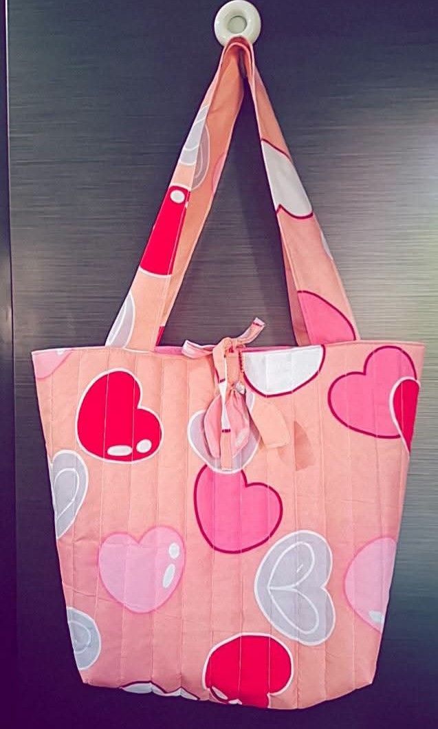 MY HANDMADE TOTE BAG (Category: Tote Bags) located in Paranaque City. Submitted by strawberryeng (Listing ID 1469202921, Image 3). Description: Headline: One-of-a-Kind Sustainable Style! 🌿 Looking for a bag as unique as you are? My Handmade Quilted Totes are more than just accessories—they’re a piece of art. Each bag is crafted from upcycled pillowcase fabrics, meaning once a design is gone, it’s gone forever! One design, one bag. The Perfect Si
