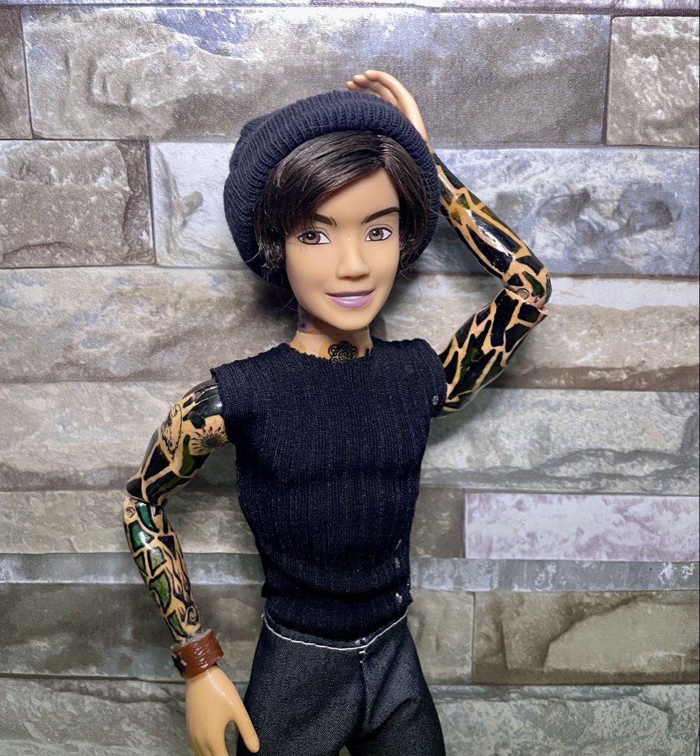 My Scene Ken Dolls River & Bryant Bundle (Category: Designer & Blind Box Toys) located in Manaoag. Submitted by blaine.gordon (Listing ID 1469317248, Image 3). Description: MyScene Boys Doll bundle River & Bryant River has body tattoos. See photos for details. Still pogi and looks like a rockstar 1,100 bundle price 650 each Sold as is With original shoes MOP GCASH / MariBank MOD J&T.
