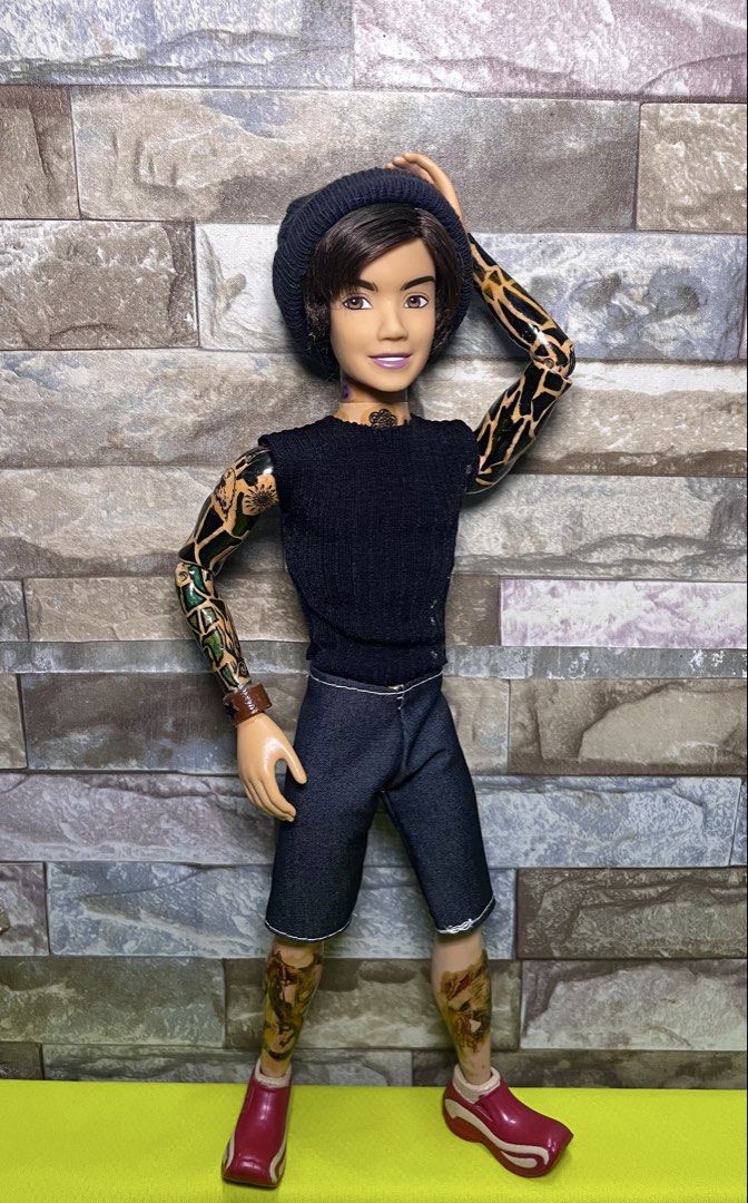 My Scene Ken Dolls River & Bryant Bundle (Category: Designer & Blind Box Toys) located in Manaoag. Submitted by blaine.gordon (Listing ID 1469317248, Image 2). Description: MyScene Boys Doll bundle River & Bryant River has body tattoos. See photos for details. Still pogi and looks like a rockstar 1,100 bundle price 650 each Sold as is With original shoes MOP GCASH / MariBank MOD J&T.