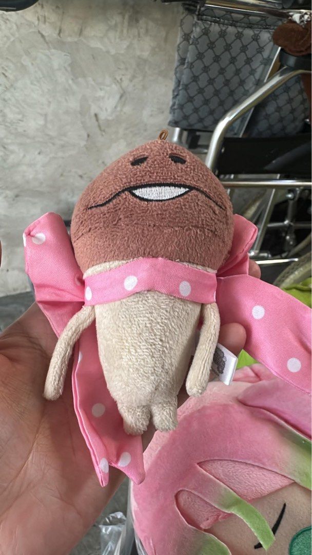 Nameko bundle mushroom (Category: Plushies & Soft Toys) located in Cainta. Submitted by shopbyyna (Listing ID 1469290154, Image 3). Description: - Authentic Funassyi mushroom mascot plush - Features a cute big polka dot ribbon and embroidered face details - Made with super soft plush material - Equipped with a string loop for easy hanging on bags or keys - Perfect addition for Japanese character collectors - Condition: Brand new / Well-kept - Mod