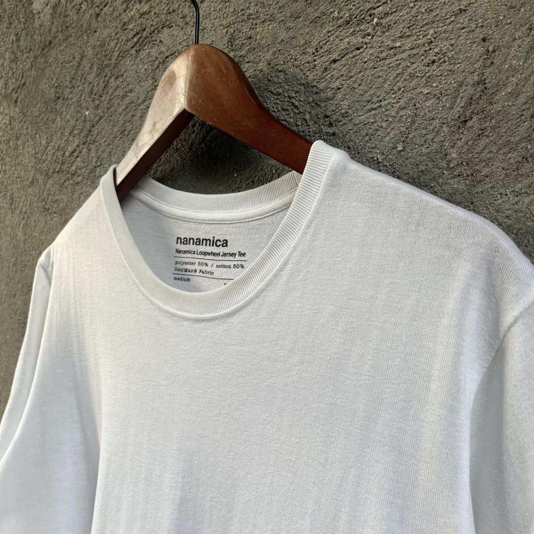 NANAMICA Loopwheel Jersey T Shirt (Category: Tshirts & Polo Shirts ) located in Manila. Submitted by flippinn (Listing ID 1469297108, Image 2). Description: Medium 20.5W 26.5L Stains, Sign of usage Lalamove or J&t Express + Shipping fee.