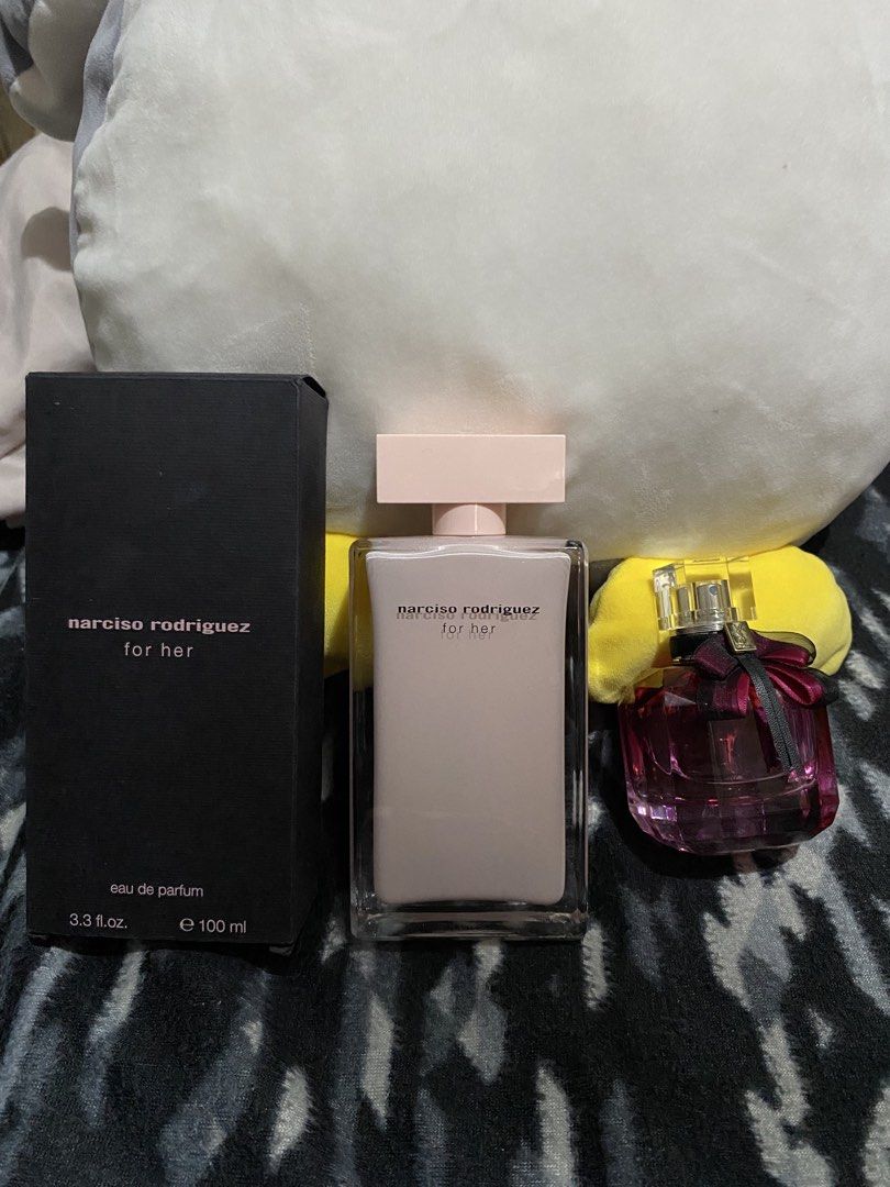 Narciso Rodriguez For Her & Ysl Mon Paris Intensement (Category: Fragrance & Deodorants) located in Caloocan City. Submitted by danicake (Listing ID 1469169773, Image 1). Description: preloved original perfumes! narciso for her- 80% remaining P2,500 ysl mon paris intensement- 50% left P1,500 dm for more info location: south caloocan/san juan mnl.