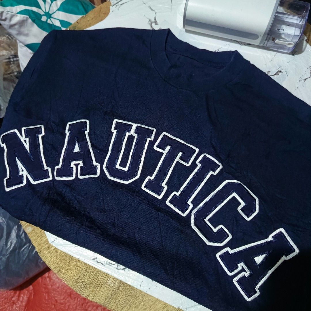 Nautica Arc logo (Category: Tshirts & Polo Shirts ) located in Cebu City. Submitted by negotiableprice22 (Listing ID 1469313713, Image 2). Description: nautica arc logo tee Dimes width 23 inch length 27.5 inch missing neck tag available accepting offers.