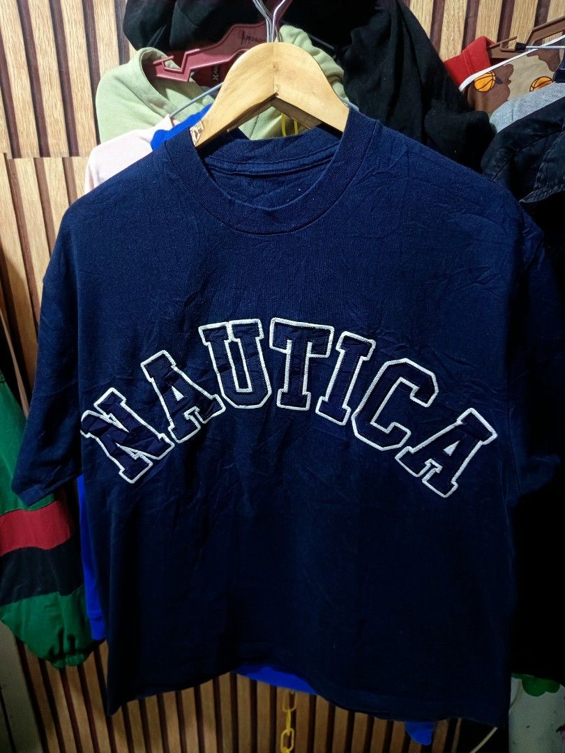 Nautica Arc logo (Category: Tshirts & Polo Shirts ) located in Cebu City. Submitted by negotiableprice22 (Listing ID 1469313713, Image 1). Description: nautica arc logo tee Dimes width 23 inch length 27.5 inch missing neck tag available accepting offers.