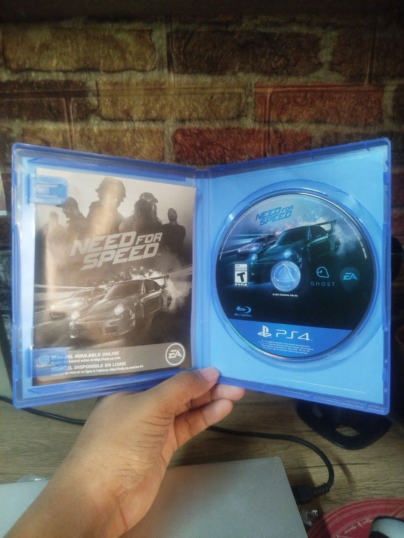 Need for Speed PS4 Game (Category: PlayStation) located in Binan City. Submitted by pumpkiiin02 (Listing ID 1469234700, Image 3). Description: - Game: Need for Speed for PlayStation 4 - Inclusions: Original case, game disc, and manual (as seen in photos) - ESRB Rating: T for Teen - Compatibility: Fully playable on standard PS4 consoles - Condition: Tested and working perfectly - Meet-ups and shipping options available.