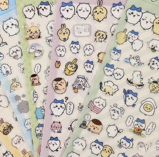Chiikawa Name Stickers and Marukome Toppings, Hobbies & Lifestyle ...