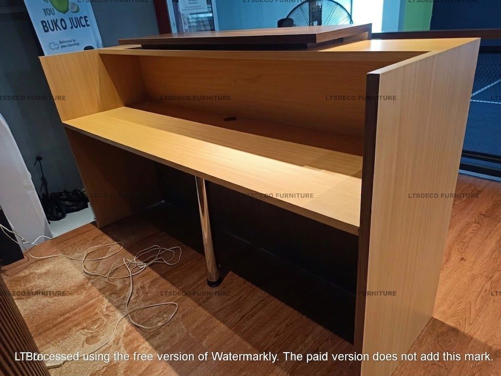 NEW COUNTER TABLE DESK LAMINATED FINISH OFFICE PARTITION FURNITURES ...